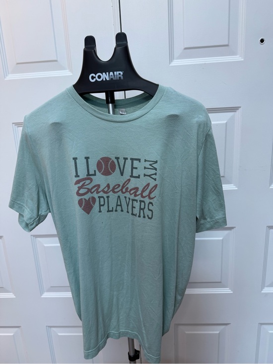 Bella Canvas Tops - Bella Canvas Mint Green 'I Love My Baseball Players' Short Sleeve Tee